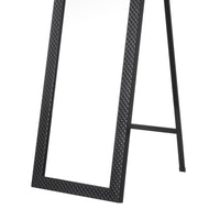 Espejo de pie texturizado negro de 157cm