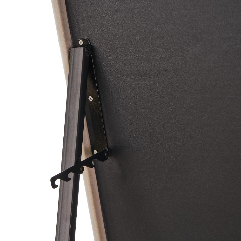 Espejo de pie texturizado negro de 157cm