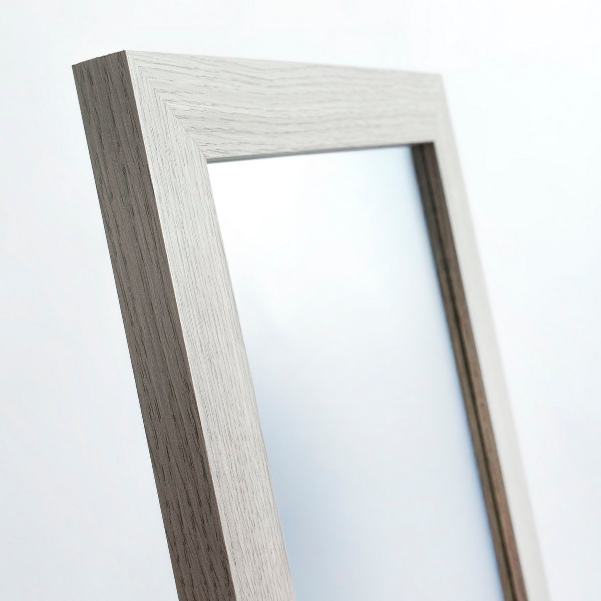 Espejo de pie de madera gris de 157cm