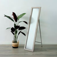 Espejo de pie de madera gris de 157cm