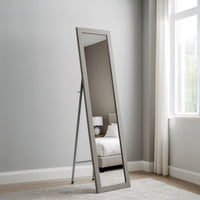 Espejo de pie de madera gris de 157cm
