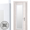 Espejo de puerta blanco de 35x125 cm