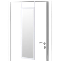 Espejo de puerta blanco de 35x125 cm