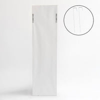 Espejo de puerta blanco de 35x125 cm