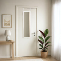 Espejo de puerta blanco de 35x125 cm