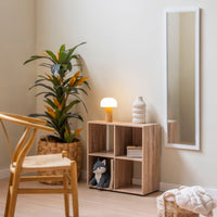 Espejo de puerta blanco de 35x125 cm