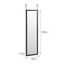 Espejo marrón para puerta de 125cm
