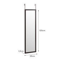 Espejo marrón para puerta de 125cm