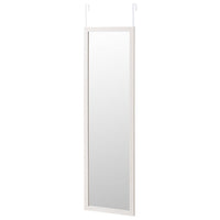 Espejo de puerta blanco de madera de 35x125 cm