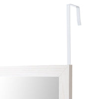 Espejo de puerta blanco de madera de 35x125 cm