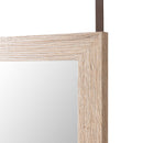 Espejo para puerta o pared de madera color roble de 35x125 cm