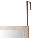 Espejo para puerta o pared de madera color roble de 35x125 cm