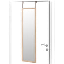 Espejo de puerta natural de madera de 35x125 cm