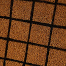 Felpudo cuadro antideslizante marrón de 75x25 cm.