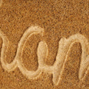 Felpudo Home antideslizante marrón de 60x40 cm.