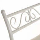 Banqueta pie de cama de algodón blanco de 73cm