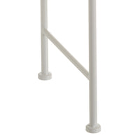 Banqueta pie de cama de algodón blanco de 73cm