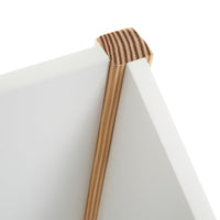 Baúl blanco de madera de pino