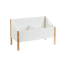 Baúl blanco de madera de pino