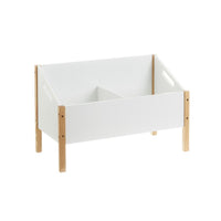 Baúl blanco de madera de pino