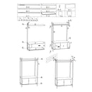 Perchero de pie con zapatero