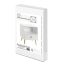 Mesita de noche 1 cajón blanco.