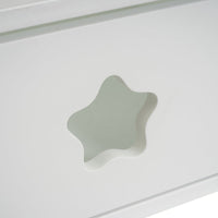 Mesita de noche 1 cajón blanco.