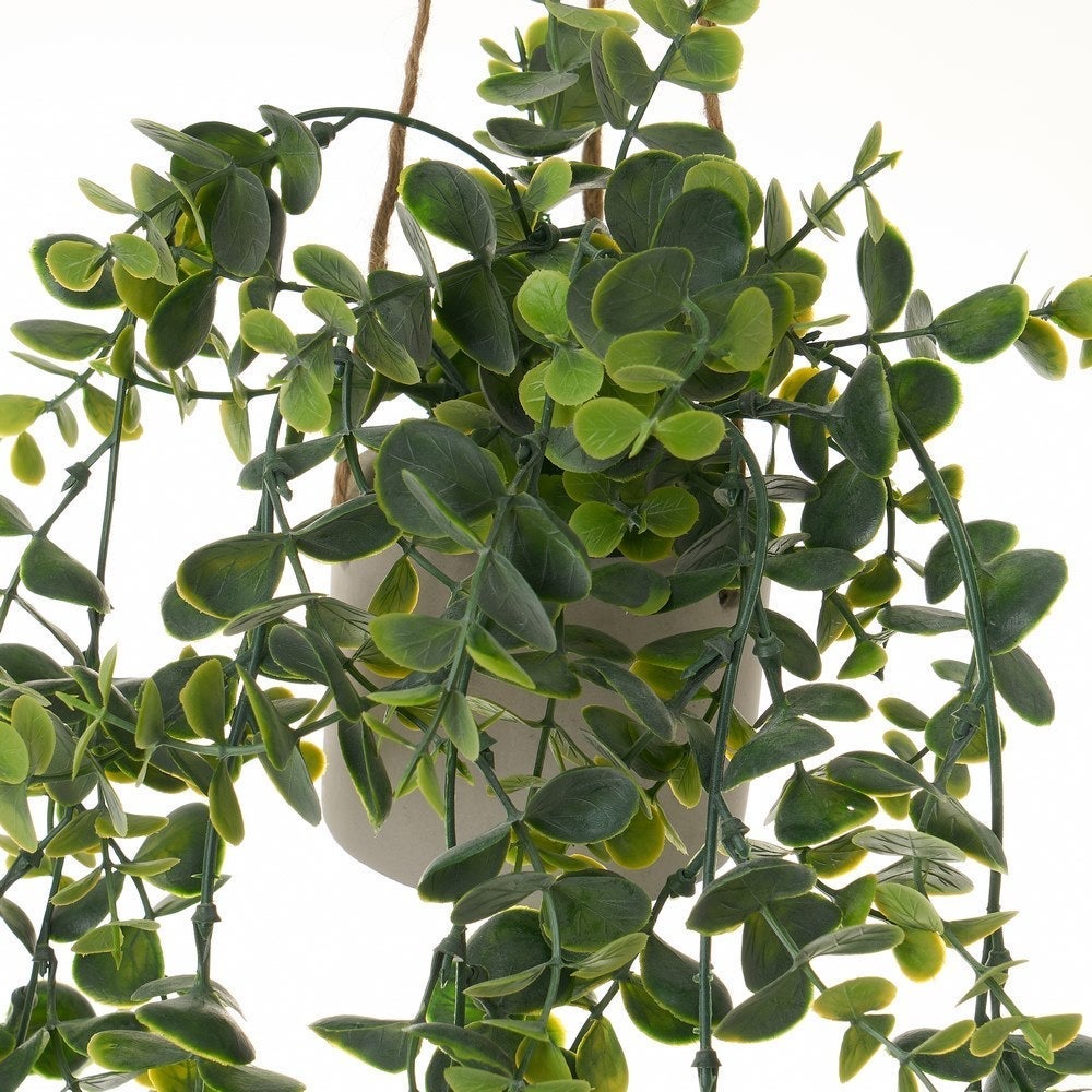 Planta artificial de helecho colgante verde