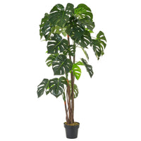 Planta artificial monstera verde en maceta plástico 170 cm