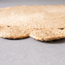 Alfombra de yute natural circulos de 100cm