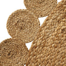 Alfombra de yute trenzada círculos de 100cm