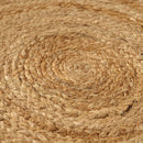 Alfombra de yute trenzada círculos de 100cm