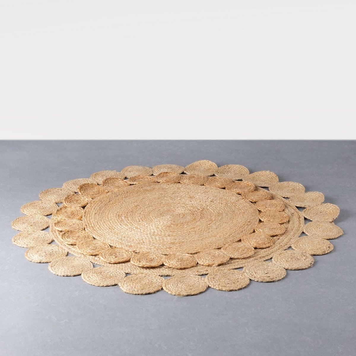 Alfombra de yute de 120 cm natural