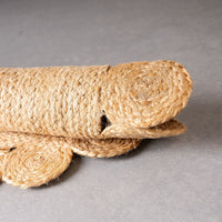 Alfombra de yute de 120 cm natural