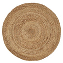 Alfombra de yute de 120 cm natural