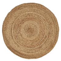 Alfombra de yute de 120 cm natural