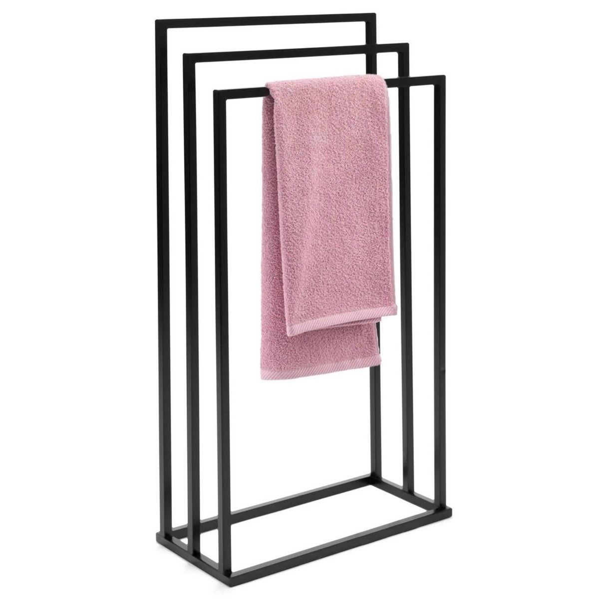 Toallero pie múltiple negro