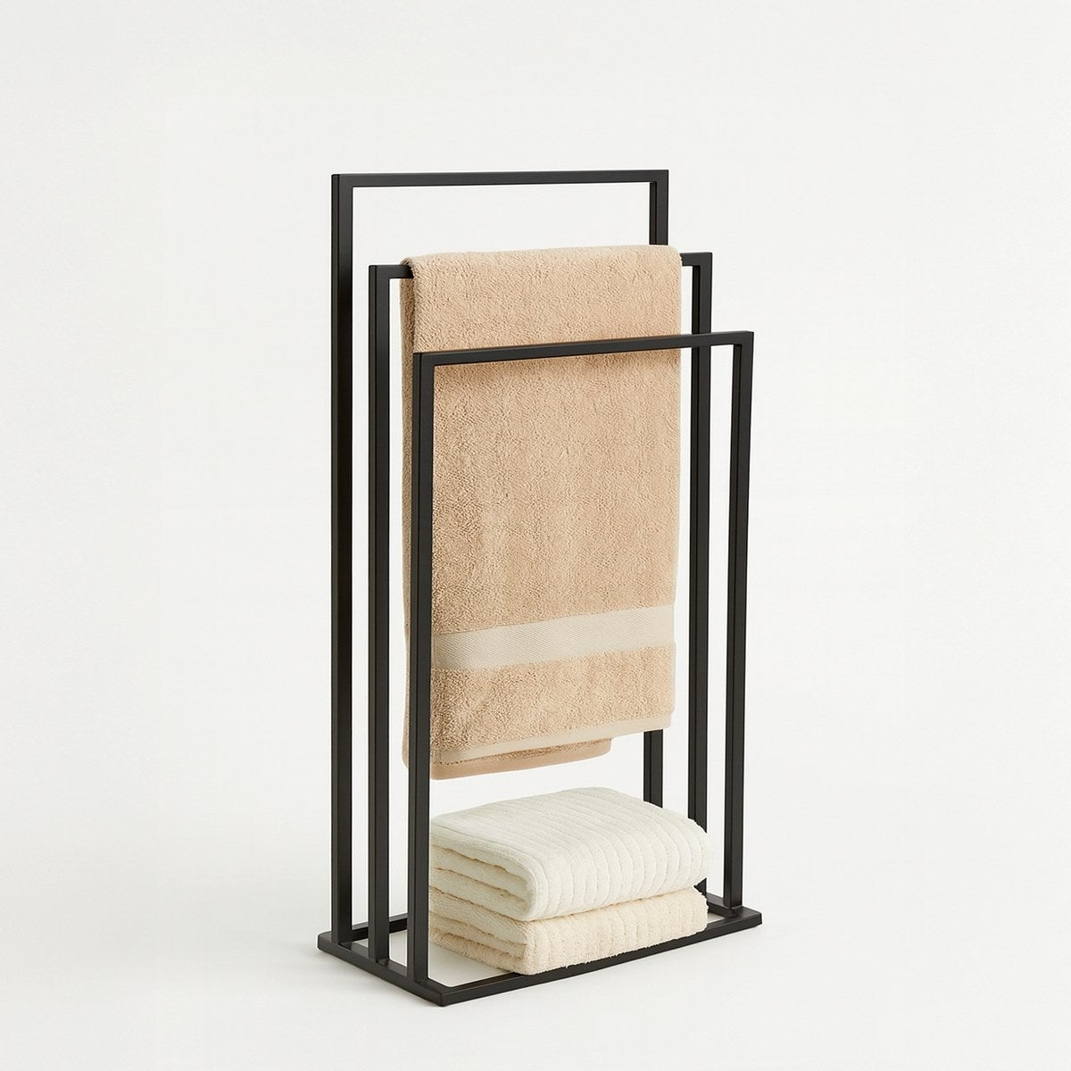 Toallero pie múltiple negro