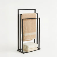 Toallero pie múltiple negro