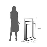 Toallero pie múltiple negro