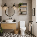 Toallero pie múltiple negro