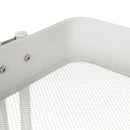 Carro multiusos blanco de metal con 3 cestas y ruedas con freno