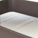 Carro multiusos gris de metal con ruedas