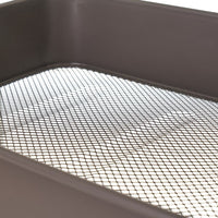 Carro multiusos gris de metal con ruedas