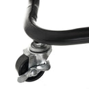 Carro multiusos negro de metal con 3 cestas y ruedas con freno