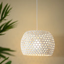 Lámpara de techo rejilla blanco.