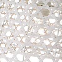 Lámpara de techo rejilla blanco.