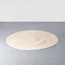 Alfombra de yute blanco de 90 cm