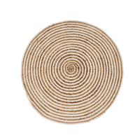 Alfombra de yute blanco de 90 cm