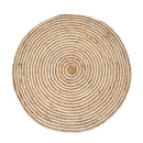 Alfombra de yute blanco de 100 cm